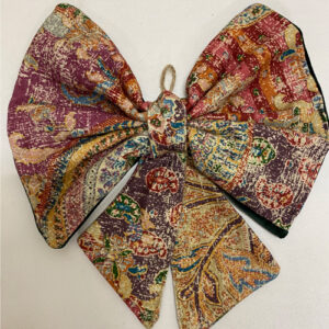 Fabric bow print