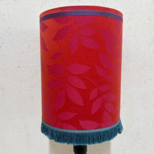 Lampshade 'Leaves' with blue fringes