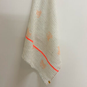 XL Theedoek linnen 'cut the crab'